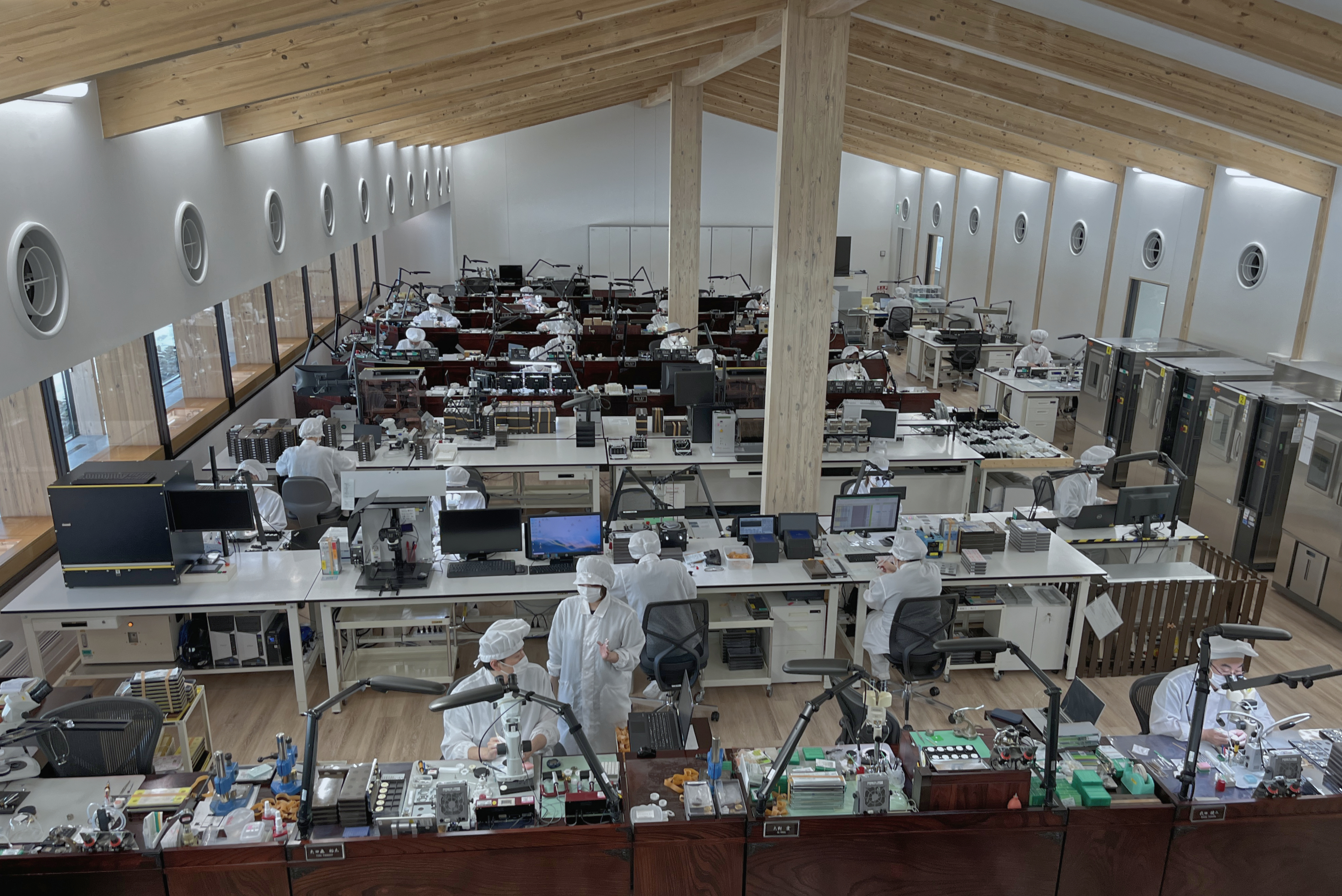 Clean room of Grand Seiko Studio Shizukuishi