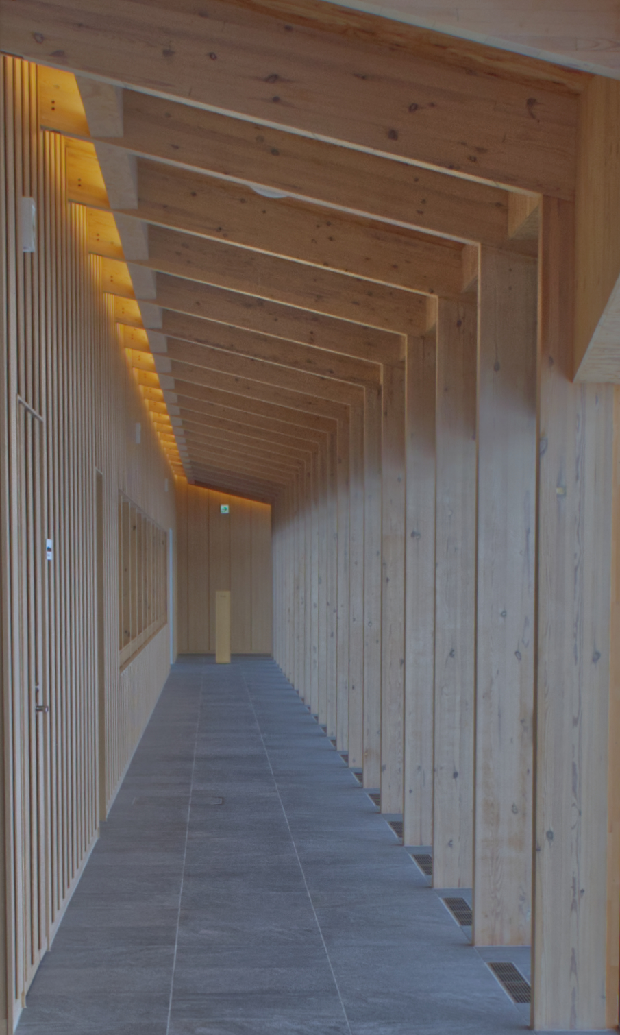 Hallway of Grand Seiko Studio Shizukuishi