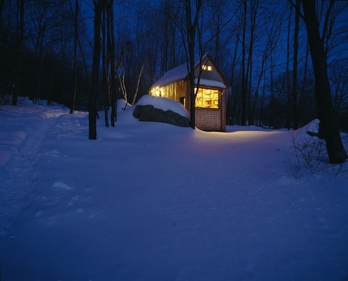 Michael Pollan writing cabin
